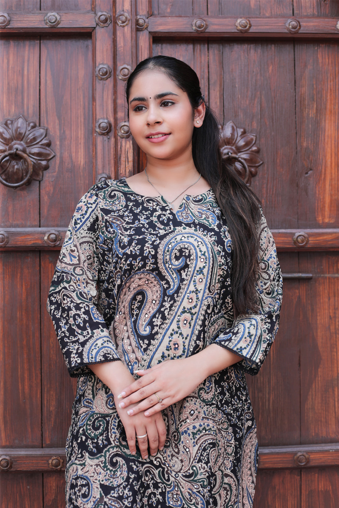 Cotton Straight Kurta Palazzo Set