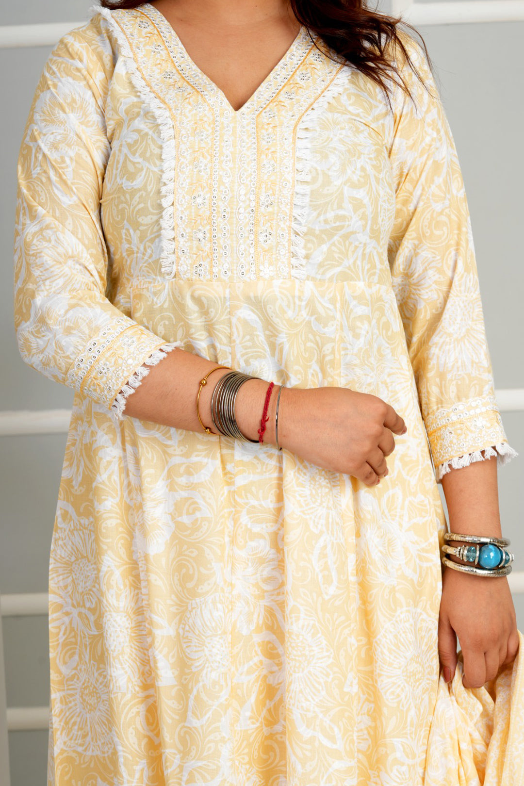 Embroidered Flared Elegance Kurta set