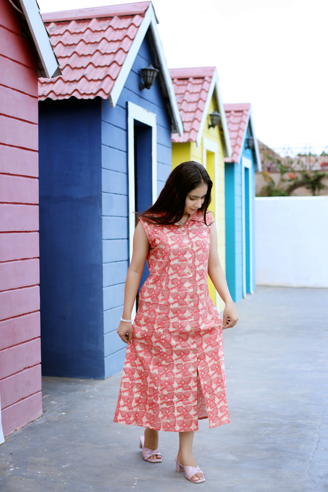 Stylish Cotton A-Line Dress