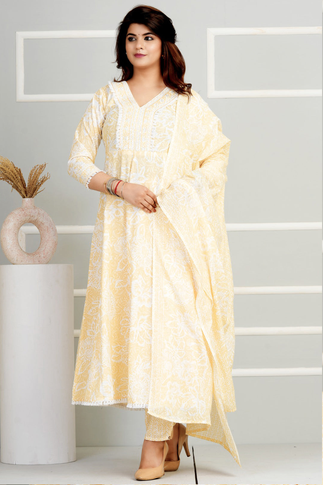 Embroidered Flared Elegance Kurta set