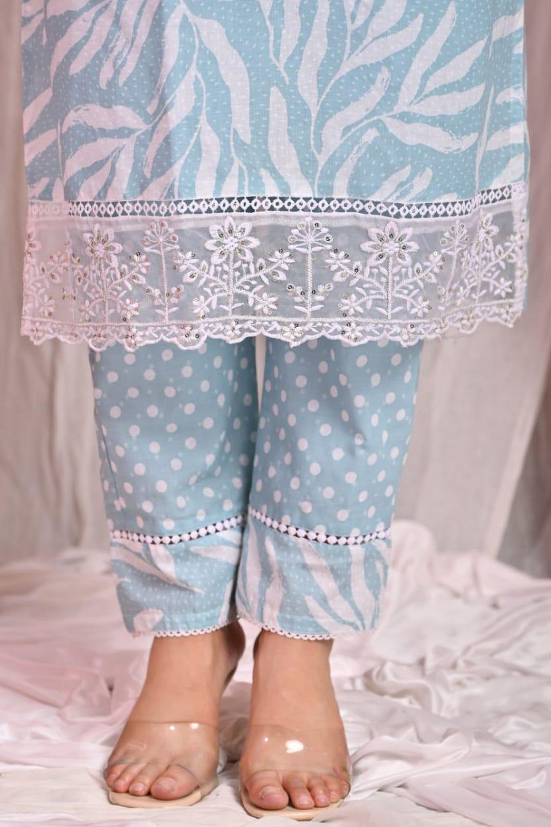 Printed Straight Kurta Pants Suit