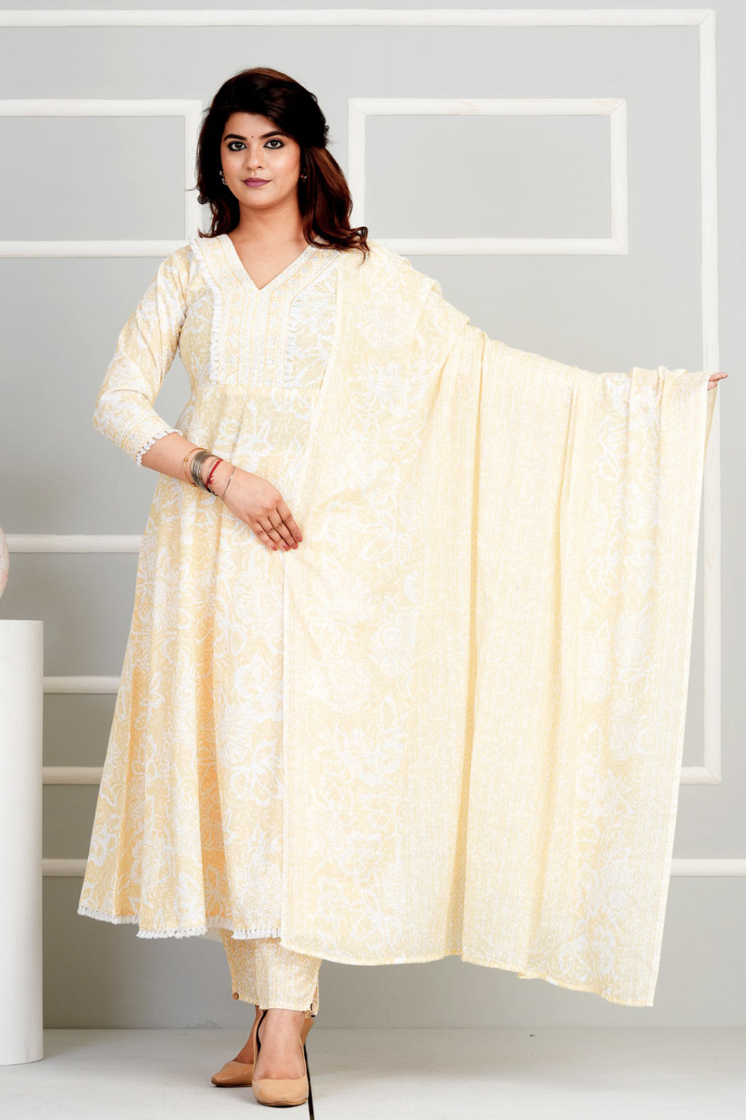 Embroidered Flared Elegance Kurta set