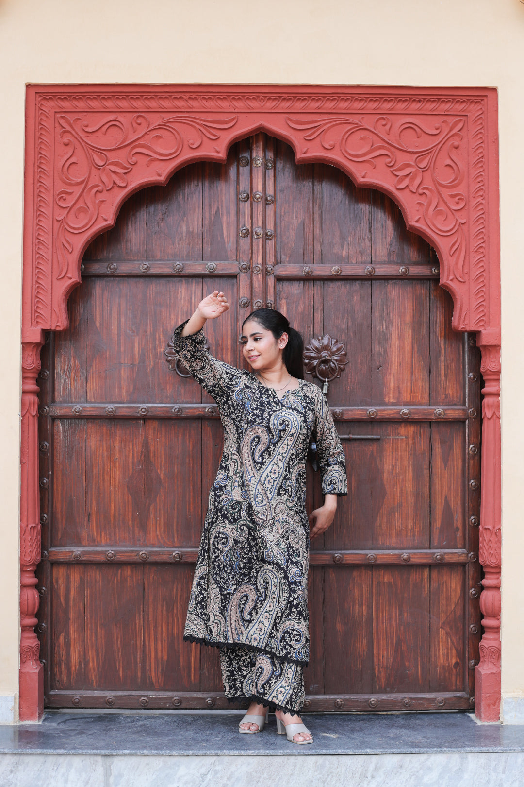 Cotton Straight Kurta Palazzo Set