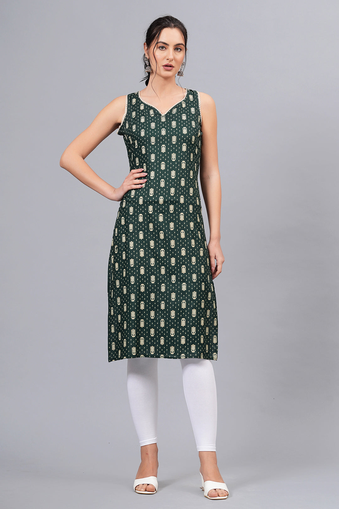 Rayon Cotton Casual Kurti