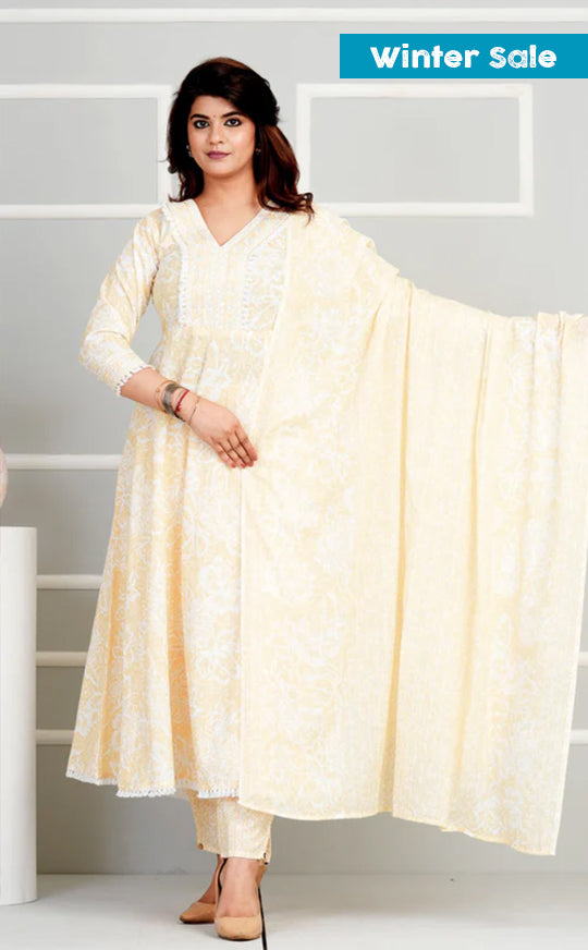 Embroidered Flared Elegance Kurta set